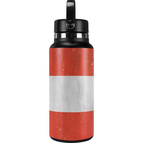 Distressed Austria Flag Hydro Flask 32oz Wide Mouth Skin